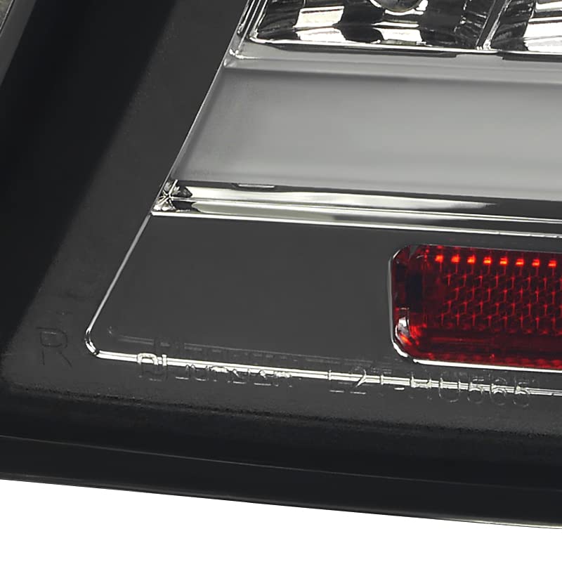 Spec-D Tuning LED Bar Smoke Tail Lights for 2007-2009 Lexus LS460 - Left & Right Pair Assembly - Enhanced Style & Visibility for Night Driving & Custom Car Upgrades