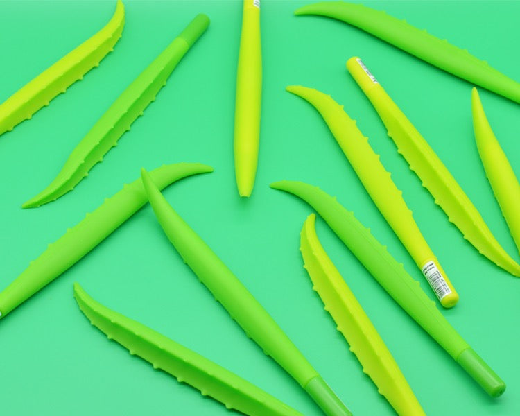 0.5mm Aloe Vera Gel Pen with Black & Blue Ink - Smooth Writing for Office, School & Note Taking