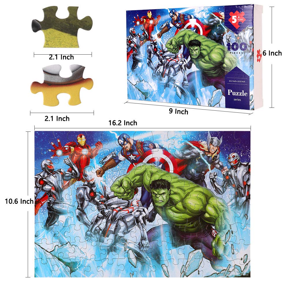100-Piece Educational Jigsaw Puzzle for Kids Ages 5-12 | Fun Learning Toy | Cardboard Puzzle for Boys & Girls | Perfect for Family Game Night & Classroom Activities