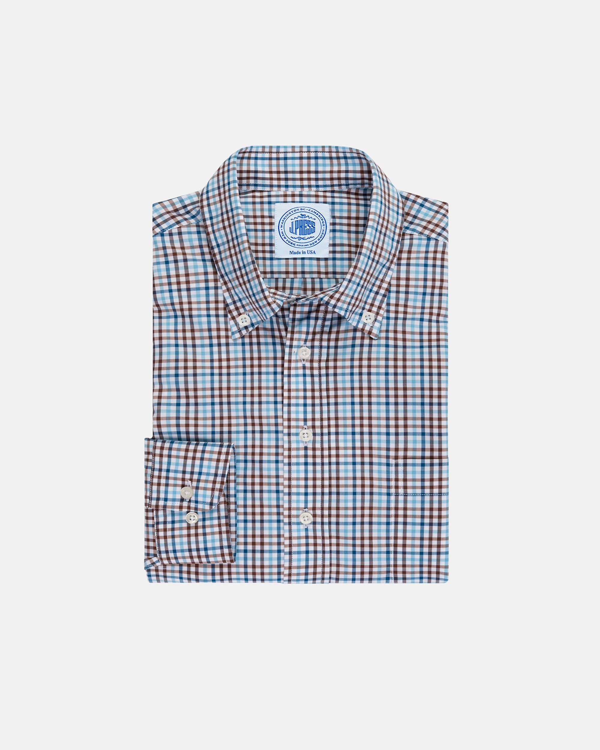 Men's Long Sleeve Gingham Sport Shirt - Casual Button Down Shirt for Work, Office & Outdoor Activities | Breathable Comfort Fit for Men
