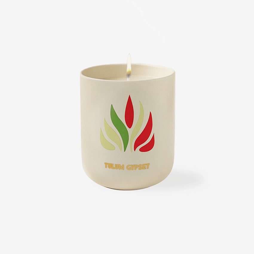 Assouline Tulum Gypset Scented Candle - Luxury Home Decor & Aromatherapy for Relaxation, Spa, Yoga & Meditation