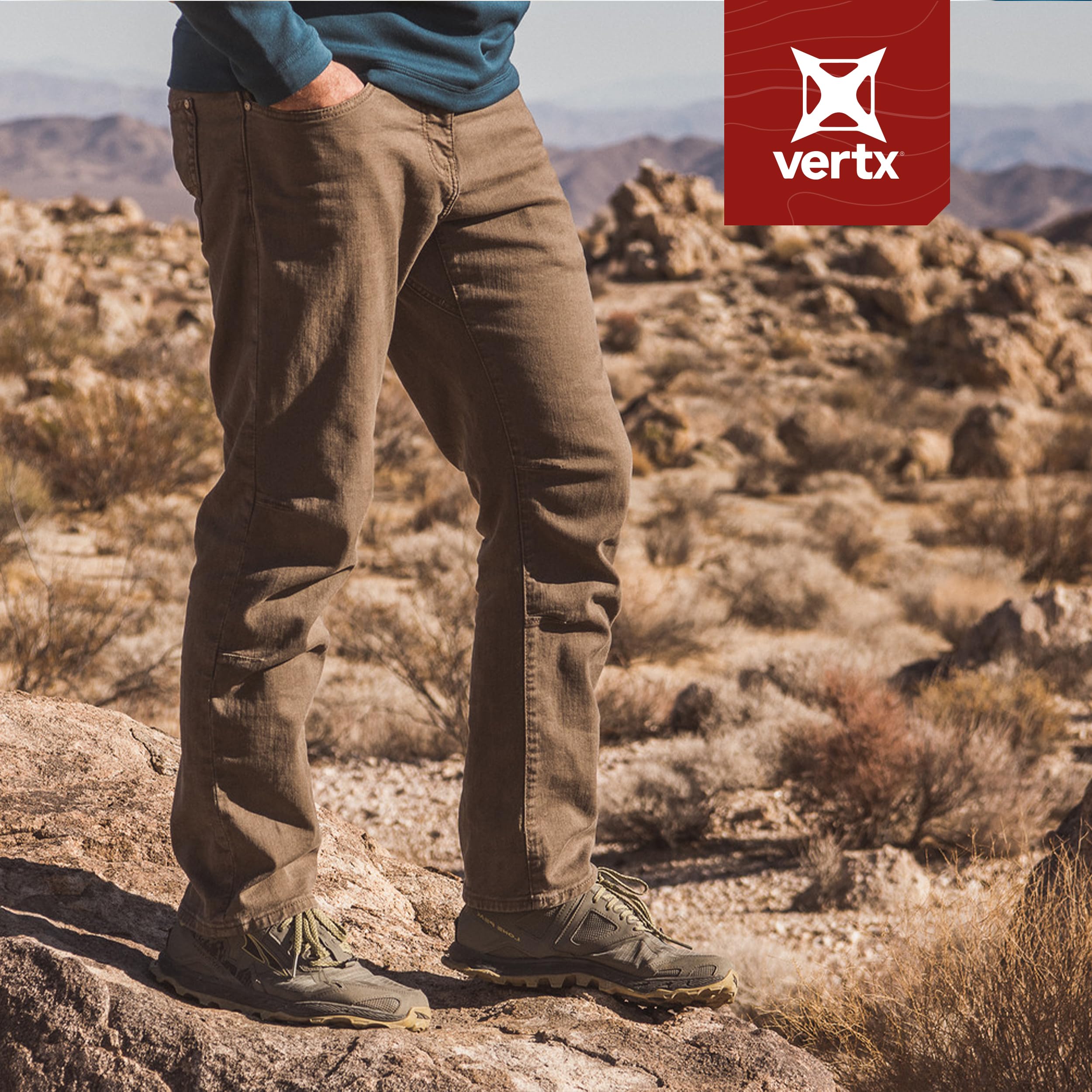 Vertx Men's Defiance Jeans - Durable Tactical Pants for Outdoor, Work & Everyday Wear | Comfortable Stretch Denim with Utility Pockets