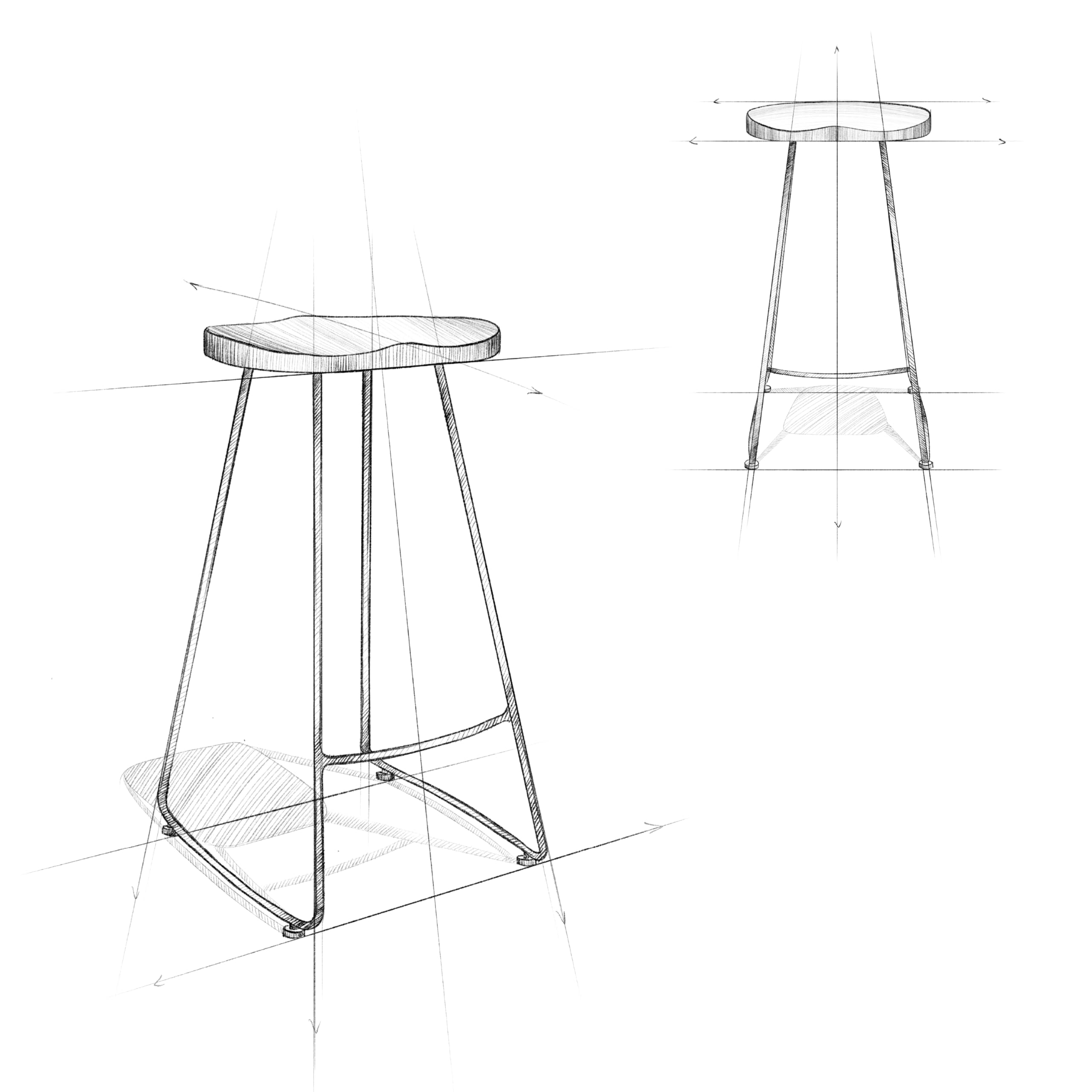 SIMPLIHOME Amberly Rustic Metal 30-Inch Saddle Bar Stools (Set of 2) - Natural/Black Finish for Kitchen Island, Breakfast Bar & Dining Room - Counter Height Stools for Home & Restaurant Use