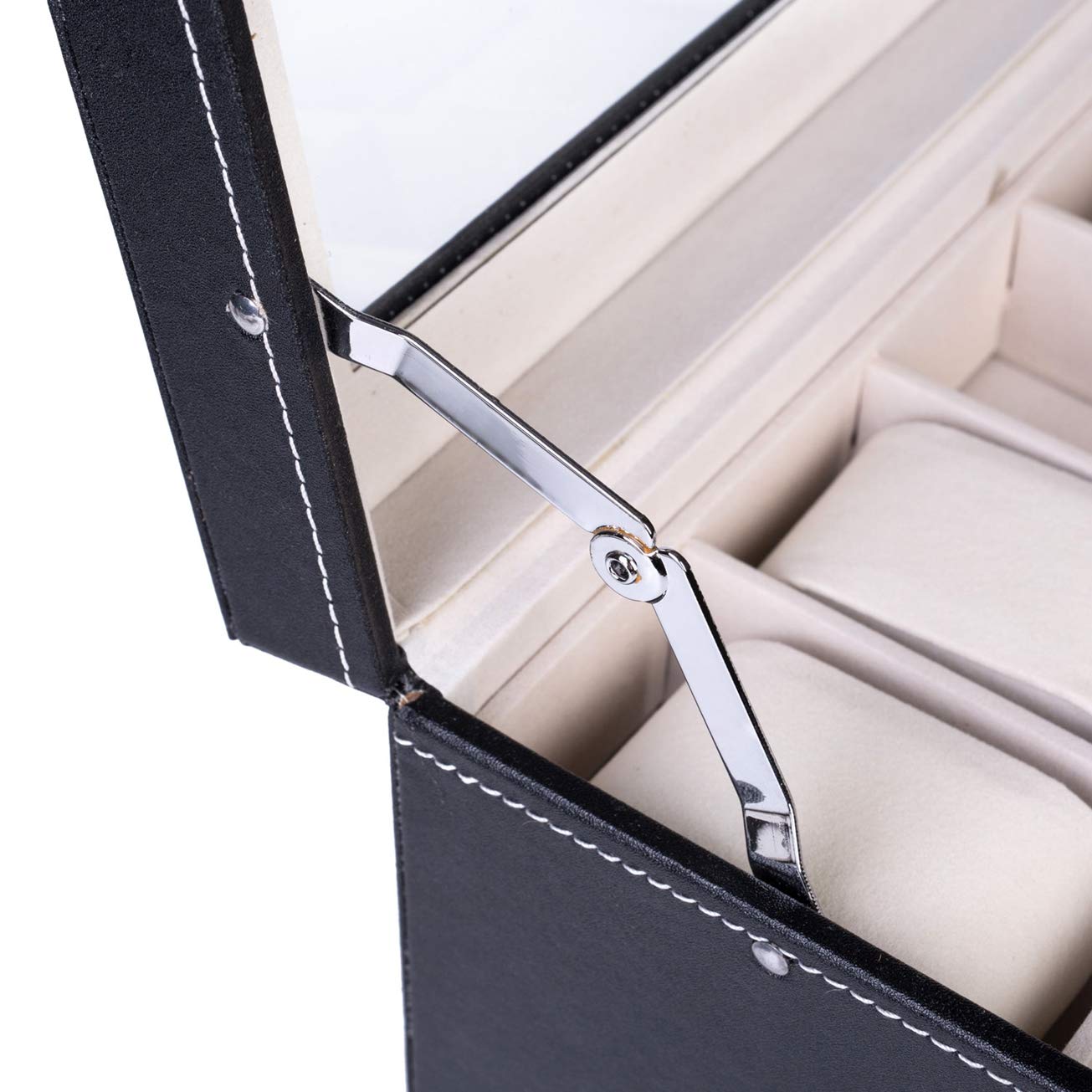 20 Compartments Dual Layer Elegant Wooden Watch Storage Box - Black Stylish Watch Organizer Case for Men & Women | Perfect Gift for Birthday, Anniversary & Special Occasions | Ideal for Watch Collectors & Jewelry Organization
