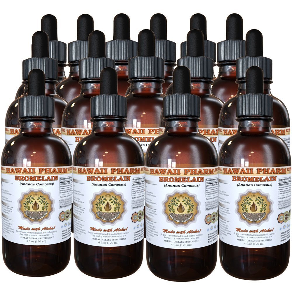 Bromelain Liquid Extract & Powder Supplement - Pineapple (Ananas Comosus) Enzyme Tincture - 15 x 4 oz Bottles - Digestive Support & Inflammation Relief - Perfect for Smoothies, Protein Shakes & Post-Workout Recovery