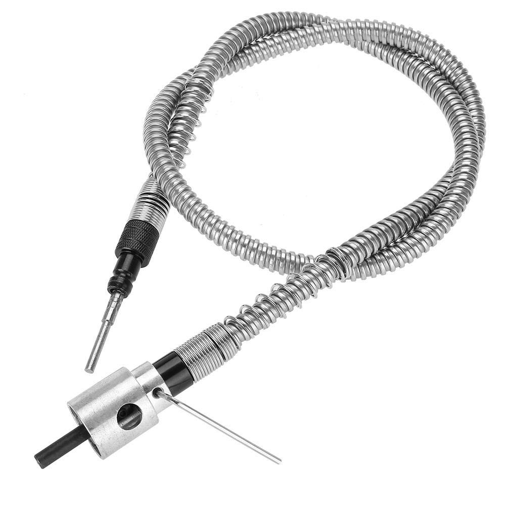 Flexible Shaft Rotary Tool Kit - 6mm Flex Shaft Attachment for Electric Drill, Rotary Grinder with 0.5-6.5mm Chuck & Carbide Drill Bits - Perfect for DIY Projects, Jewelry Making, Metal Engraving & Wood Carving