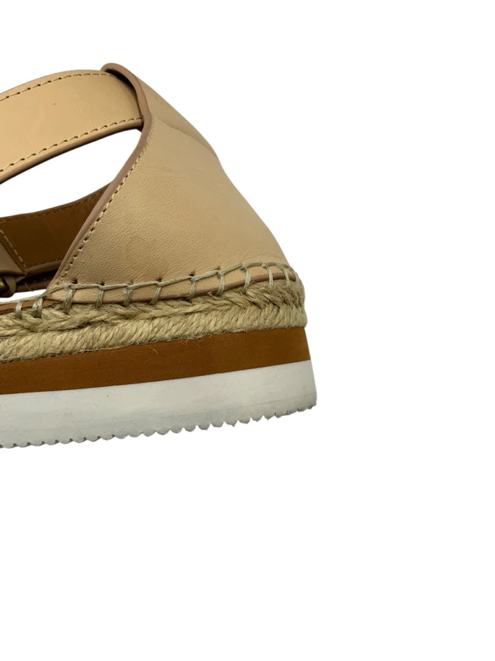 See By Chloe Glyn Flat Espadrille Sandals for Women | Size 39 (US 8.5) | Comfortable Summer Casual Shoes for Beach, Vacation & Everyday Wear