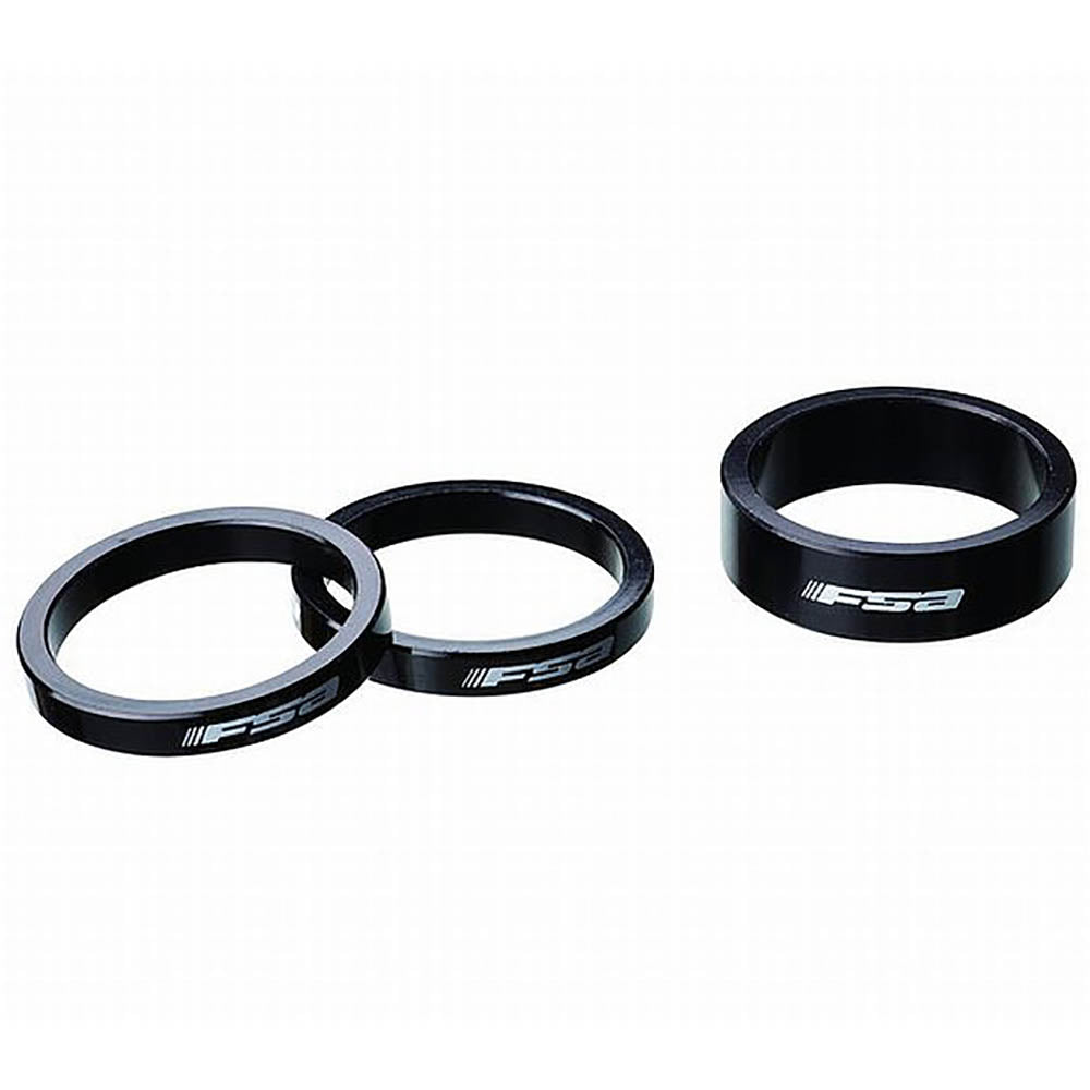 Premium FSA Alloy Headset Spacers - Lightweight & Durable Bike Stem Spacers for Road & Mountain Bikes - Perfect for Adjusting Handlebar Height & Bike Fit