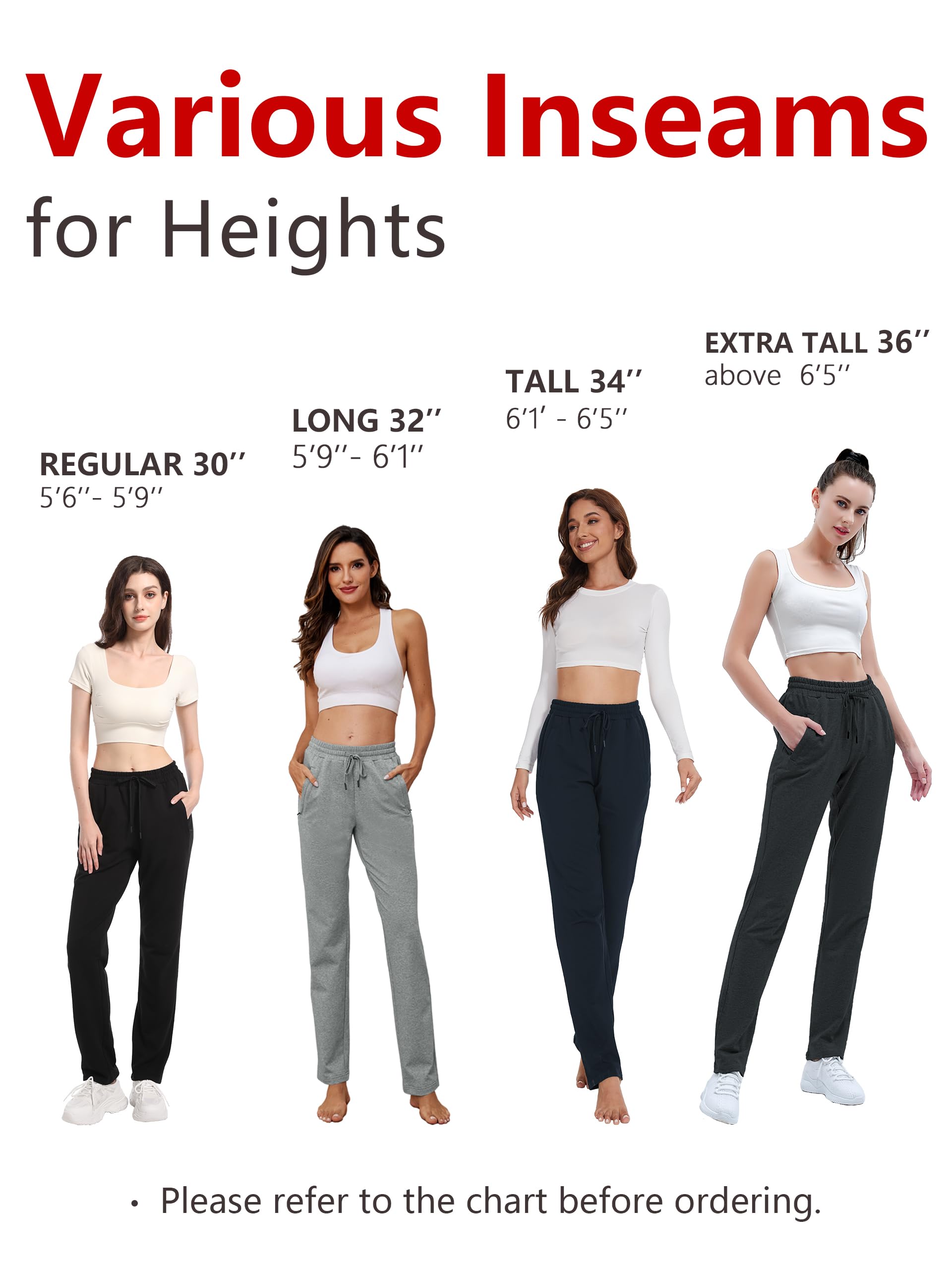 SEVEGO Women's High Waisted Cotton Sweatpants - 30
