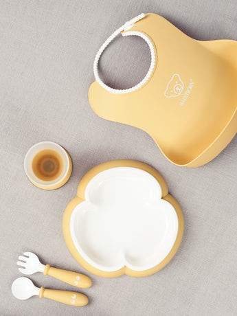 BabyBjorn Baby Dinner Set - BPA-Free Plastic Feeding Utensils for Toddlers | Perfect for Home, Travel & Daycare Use