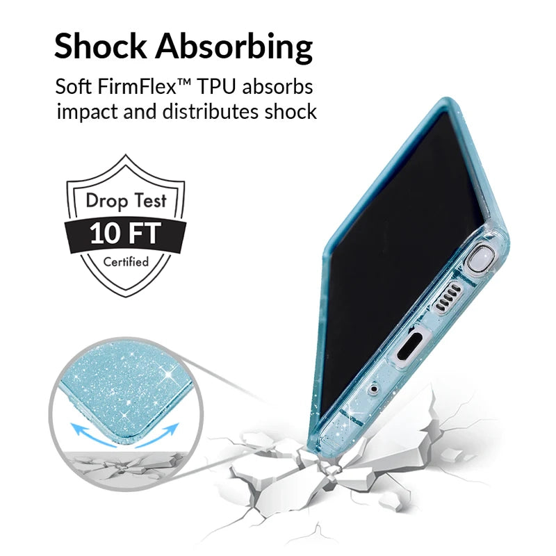 Samsung Galaxy Phone Case with Blue Stardust Design - Durable Protective Cover for Everyday Use, Travel & Outdoor Activities