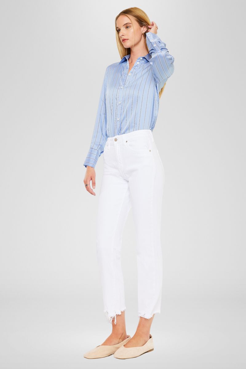 Daniela High Rise Straight Leg Jeans for Women - Slimming Comfort Fit Denim Pants for Casual Wear & Everyday Outfits