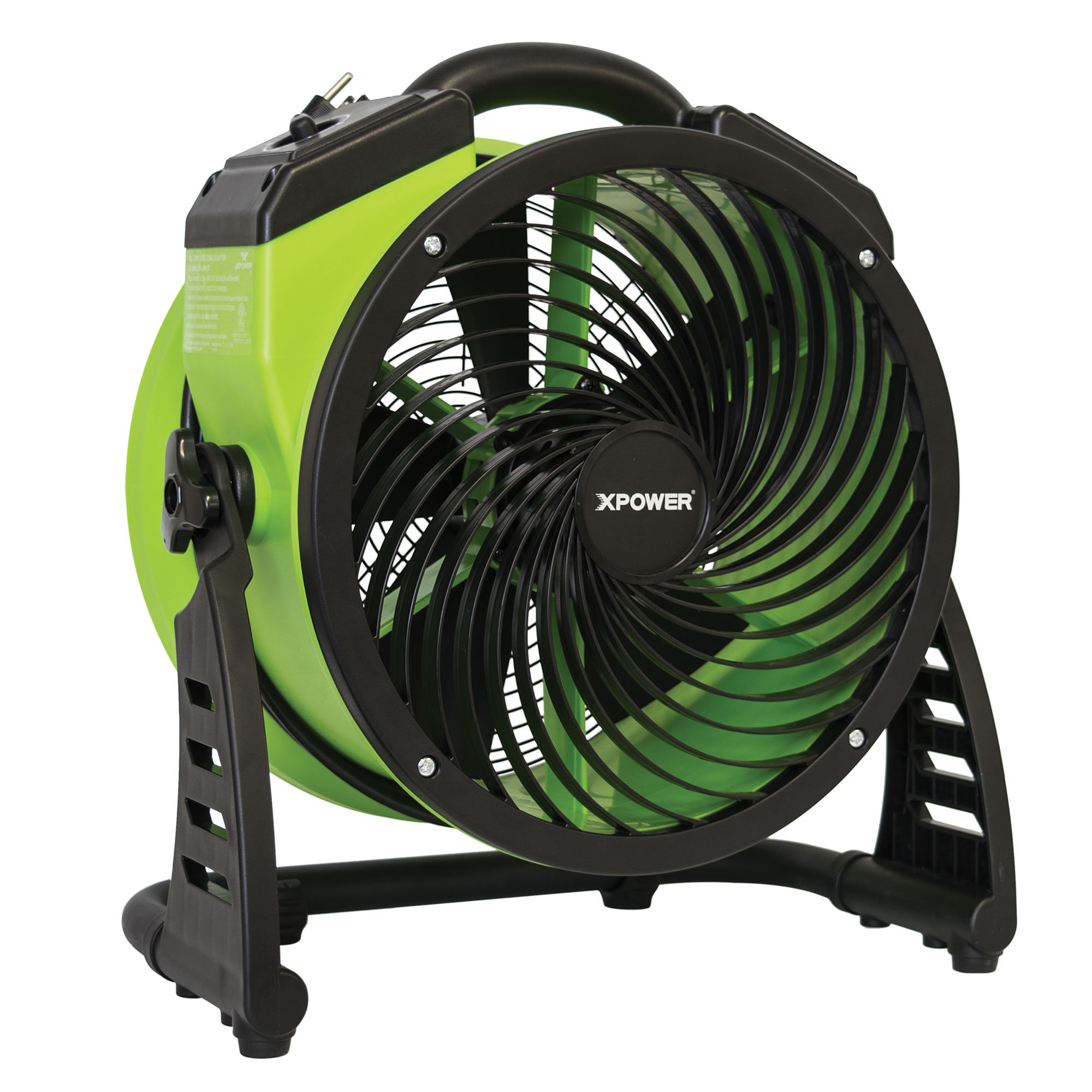 XPOWER FC-200 Heavy Duty Industrial High Velocity Air Circulator Fan - 13 Inch, 1300 CFM, 4 Speed Settings with Timer - Perfect for Warehouse, Workshop, Gym & Home Ventilation