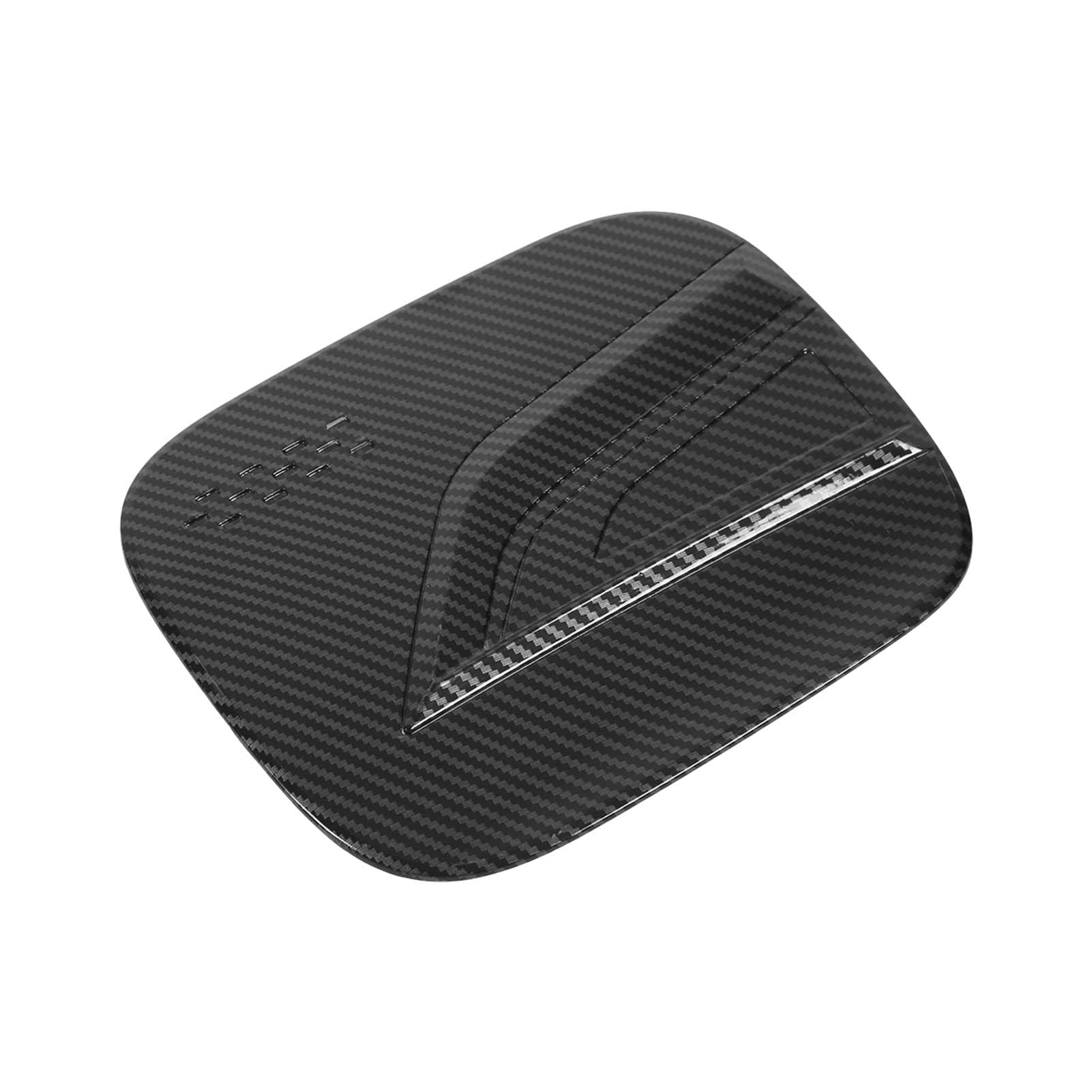 Gloss Black Carbon Fiber Style Fuel Tank Frame Cover - Durable Abrasion Resistant Gas Tank Trim - Easy Install Car Accessory for Motorcycles & Cruisers (Road Trip Protection)