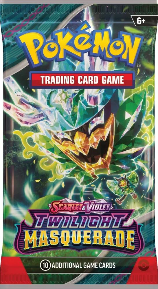 Twilight Masquerade Pokemon TCG Booster Pack - 10 Random Cards for Collectors & Players | Perfect for Trading, Battles & Display