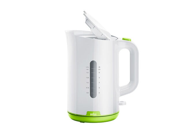 Braun 2200W Fast Boil Electric Kettle 1.7L Stainless Steel - Perfect for Coffee, Tea & Instant Meals in Home or Office