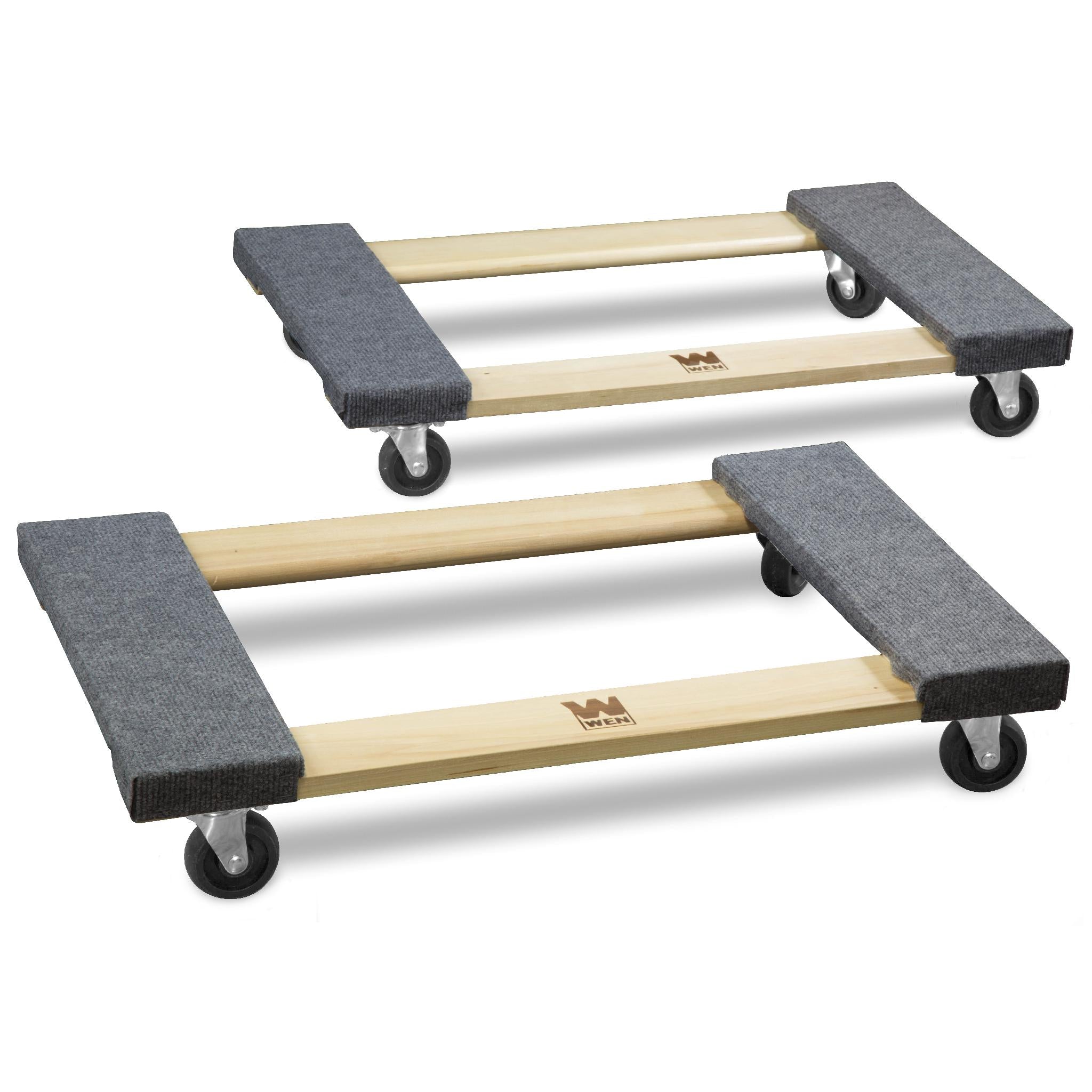 WEN 721830 Heavy Duty 1320 LB Capacity 18x30 Inch Hardwood Moving Dolly 2-Pack - Perfect for Furniture Moving, Appliance Transport & Warehouse Use