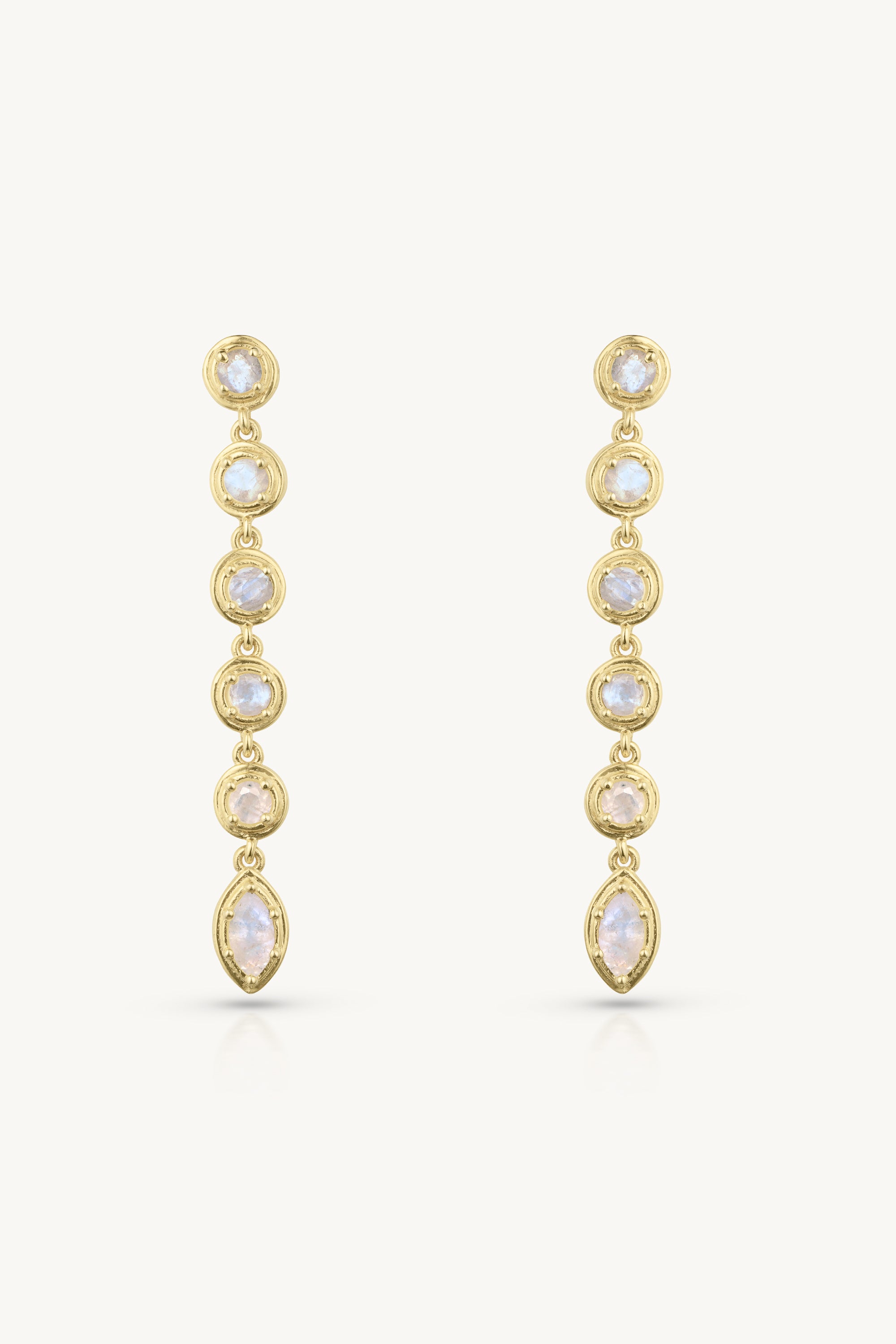 Aura Drop Gold Earrings for Women - 14K Gold Plated Dangle Earrings - Elegant & Lightweight Jewelry for Parties, Weddings & Everyday Wear
