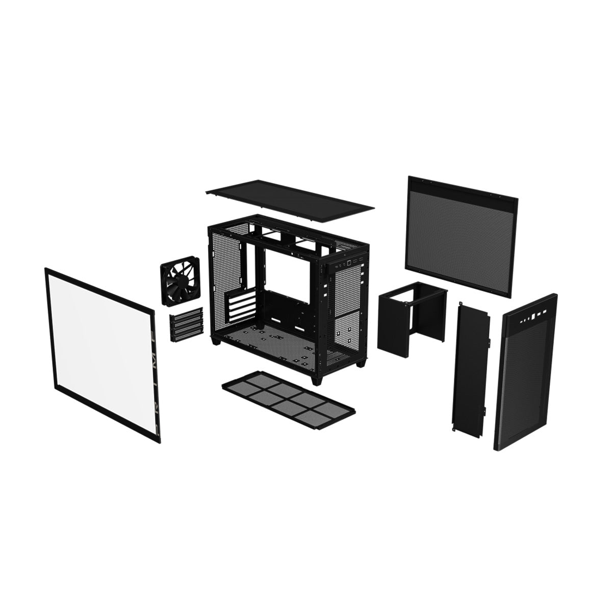 ASUS Prime AP201 Tempered Glass MicroATX PC Case - Compact Gaming Computer Tower for Small Spaces | Perfect for Home Office & Gaming Setup