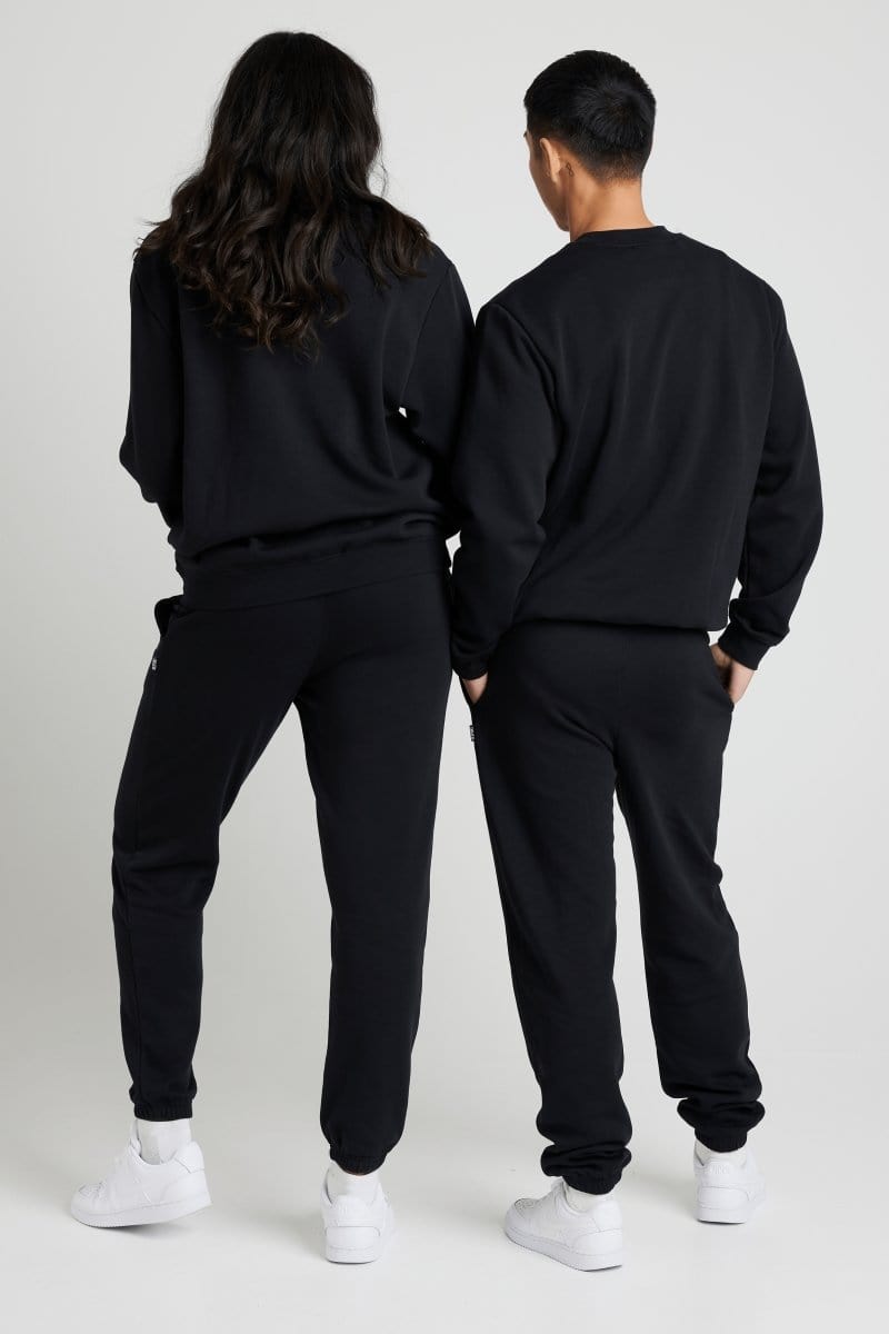 INSPORT Unisex Alaska Black Crew Sweatshirt - Comfortable & Stylish Casual Wear for Men & Women - Perfect for Gym, Lounge & Outdoor Activities