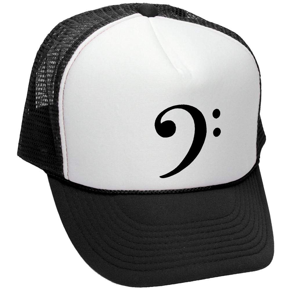 Bass Clef Retro Style Trucker Hat - Vintage Music Lover Cap for Men & Women - Perfect for Concerts, Music Festivals & Casual Wear