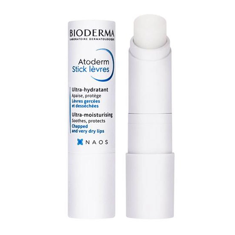 Bioderma Atoderm Moisturizing Stick Lip Balm - Ultra Hydrating & Nourishing for Dry, Chapped Lips - Perfect for Winter Care & On-the-Go Use