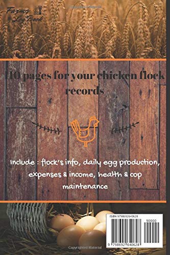 Chicken Keeping Journal: Egg Tracker & Flock Management Log Book - Record Egg Production, Expenses, Income & Chicken Health | Perfect for Backyard Chicken Owners & Homestead Farms