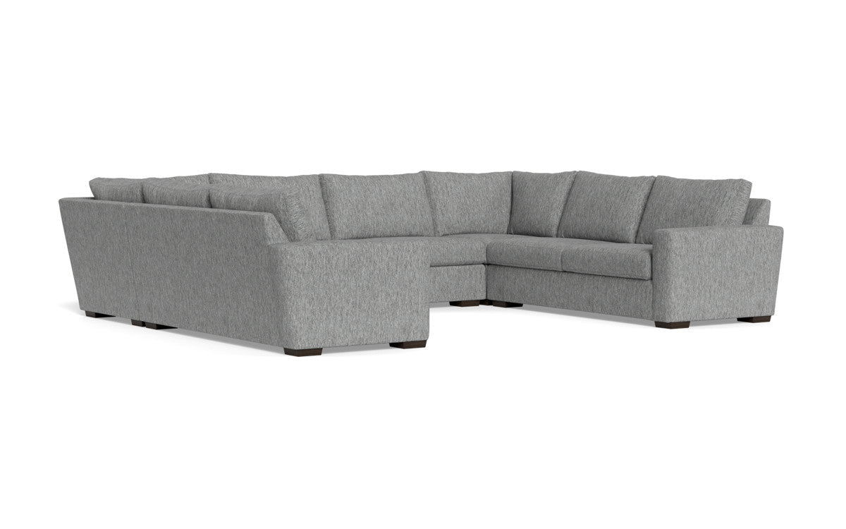 Modern Mesa 154 Condo U-Shaped Sectional Sofa - Comfortable L-Shaped Couch for Living Room, Family Room & Small Spaces
