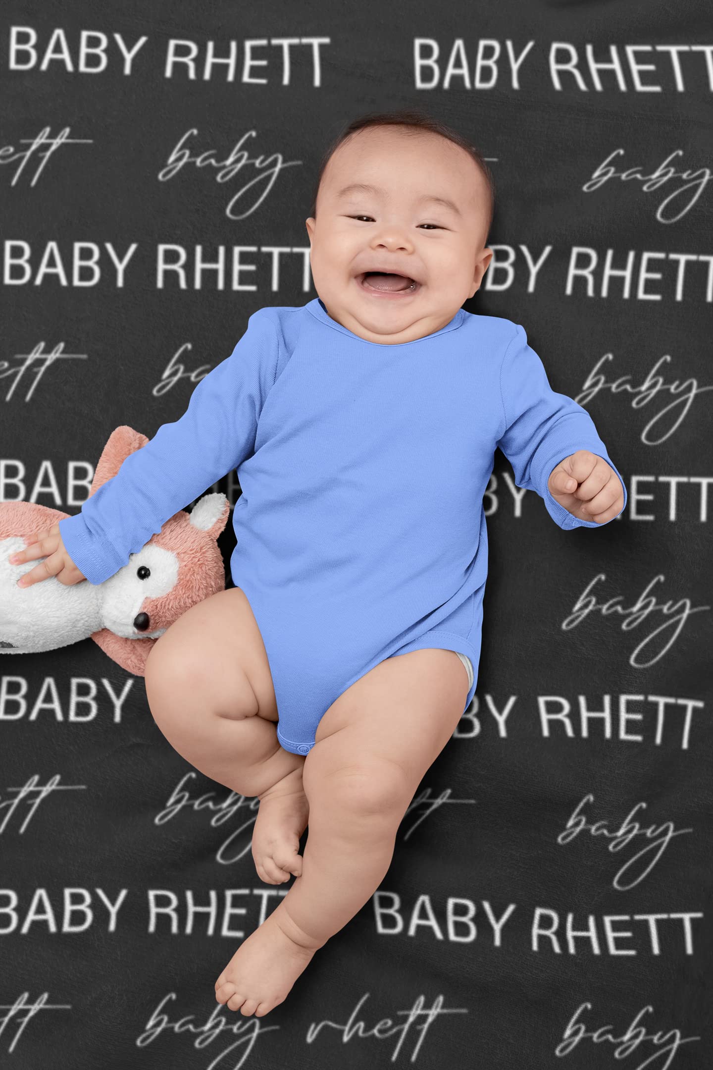 **Personalized Name Blankets for Baby, Kids & Adults - Custom Embroidered Fleece Blanket with Name - Perfect for Birthday, Christmas Gifts & Cozy Home Decor**    (Optional addition for specific use cases):   **- Ideal for Nursery, Travel, Photo Shoots & Thoughtful Personalized Presents**
