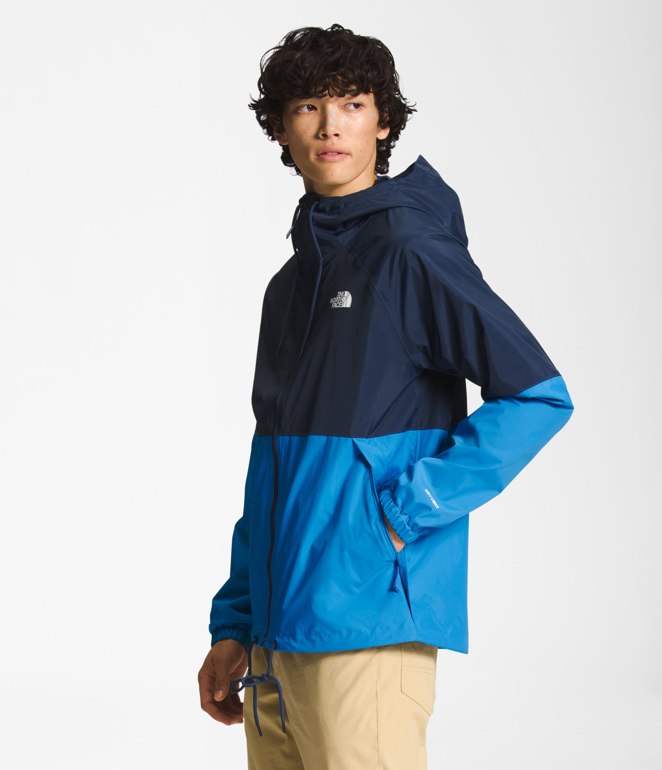Antora Men's Rain Hoodie - Waterproof Windbreaker Jacket for Outdoor Hiking & Commuting | NF0A7QF3