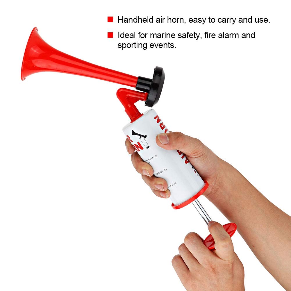 Handheld Air Horn Pump - Loud Noise Maker for Boat, Car, Sports Events, Rowing & Fire Alarms | Portable Safety Air Horn for Emergency Signaling & Crowd Control