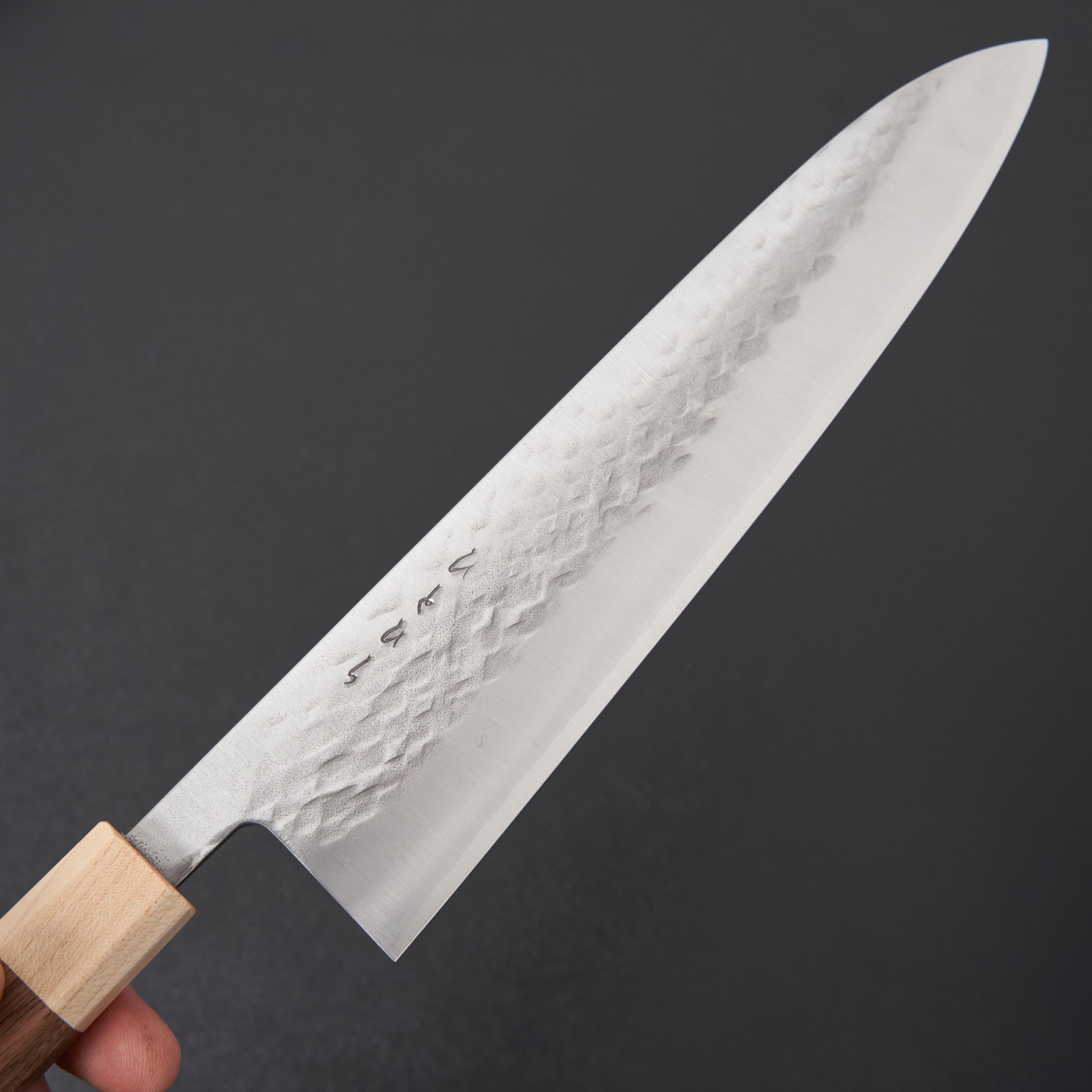 Hitohira TD SLD Tsuchime Gyuto 240mm Japanese Chef Knife - High Carbon Stainless Steel Kitchen Knife for Professional Chefs & Home Cooking, Perfect for Slicing, Dicing & Meat Cutting