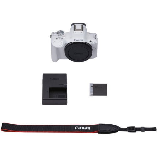 Canon EOS R50 Mirrorless Digital Camera Body Only (White) - Perfect for Travel, Vlogging & Photography Enthusiasts