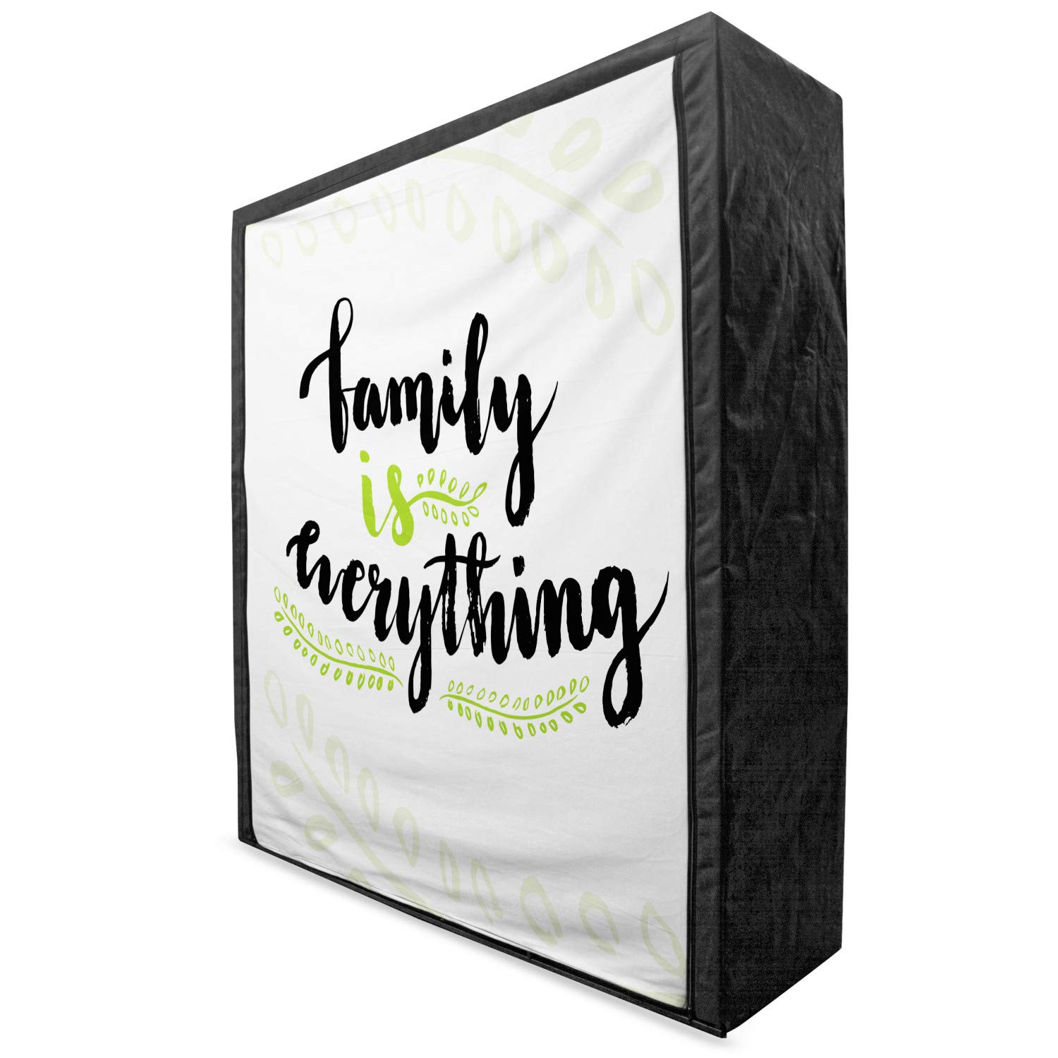 Ambesonne Portable Fabric Wardrobe with Shelves - 59