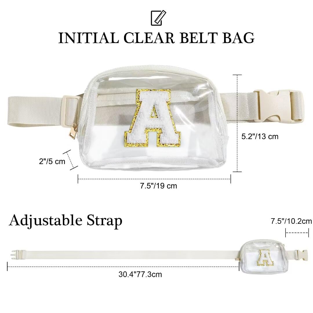 Personalized Beige Initial Belt Bag for Women - Perfect Birthday Gift for Mom, Grandma & Nana | Trendy Waist Pack for Shopping, Travel & Everyday Use