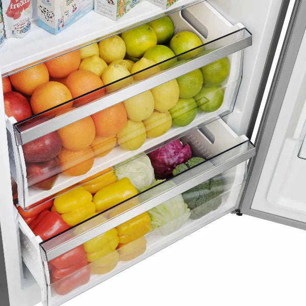 60 Inch Refrigerator Freezer Combo by FORNO - Energy Efficient Stainless Steel French Door Fridge for Large Kitchen & Open Floor Plan Homes