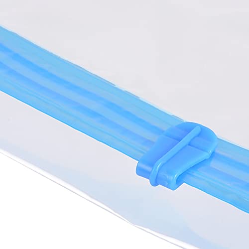 Transparent Vacuum Storage Bags for Clothes - 60x80cm Space Saving Compression Bags for Travel, Home Organization & Seasonal Storage | Airtight Seal & Durable Design