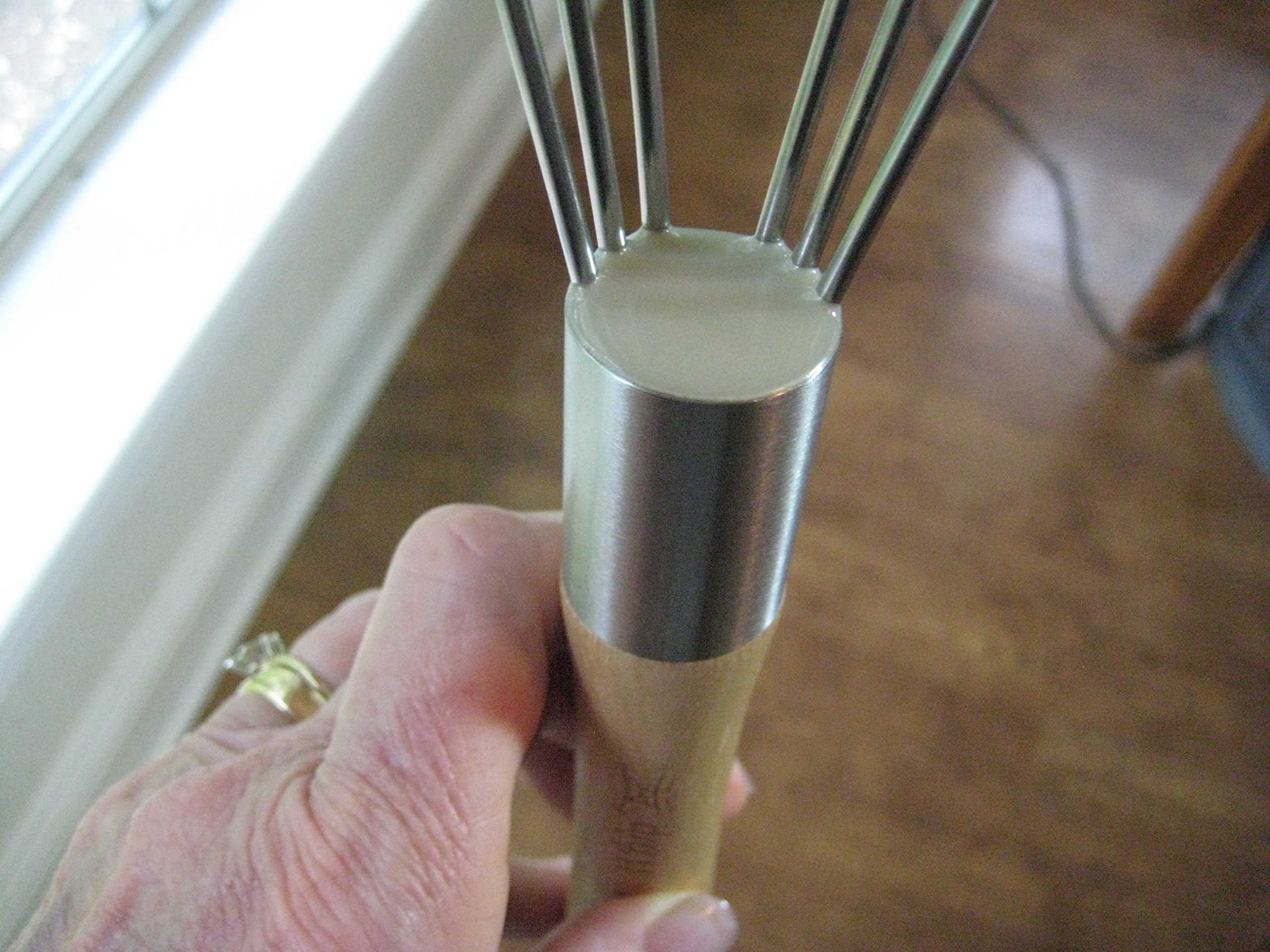 Heavy Duty Flat Whisk for Stiff Batters and Dough - Sealed Design Prevents Food Sticking - Perfect for Baking Cakes, Cookies & Bread Dough