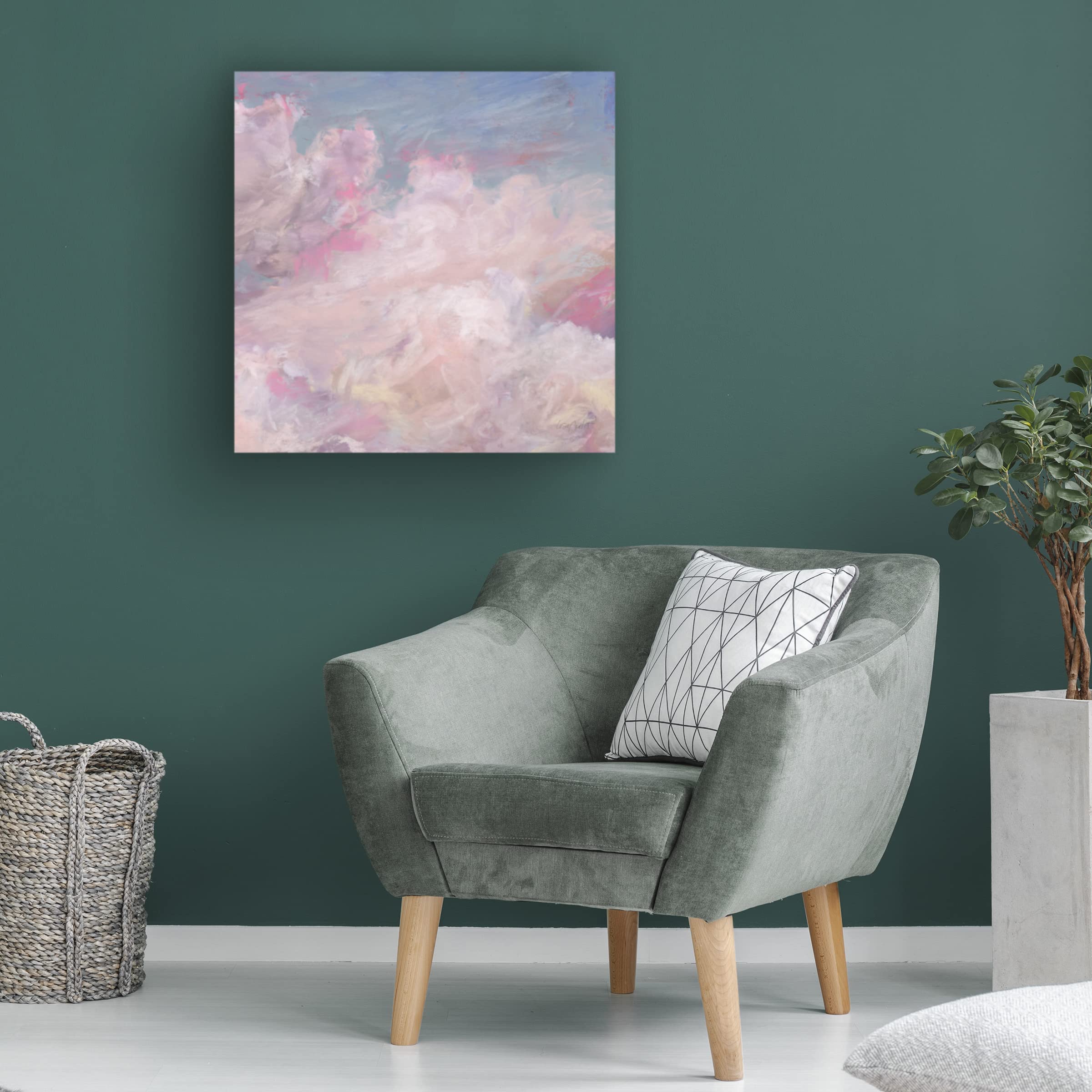 Lisa Audit 'Daydream Pink 02' Floral Canvas Wall Art Print - Modern Home Decor for Living Room, Bedroom & Office