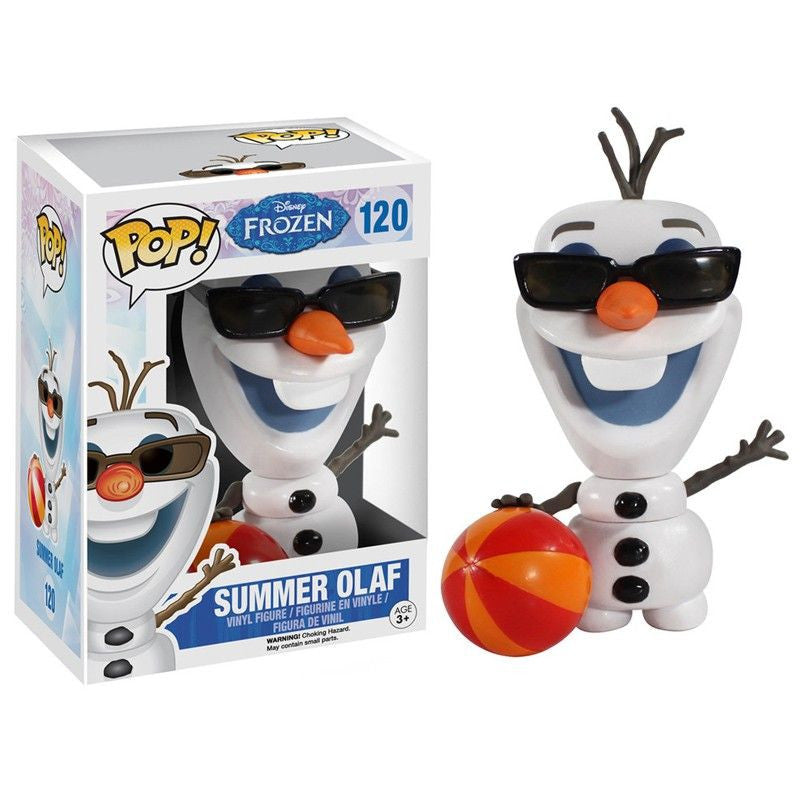 Disney Frozen Summer Olaf Pop! Vinyl Figure - Collectible Toy for Disney Fans, Perfect for Home Decor, Gifts, and Movie Memorabilia