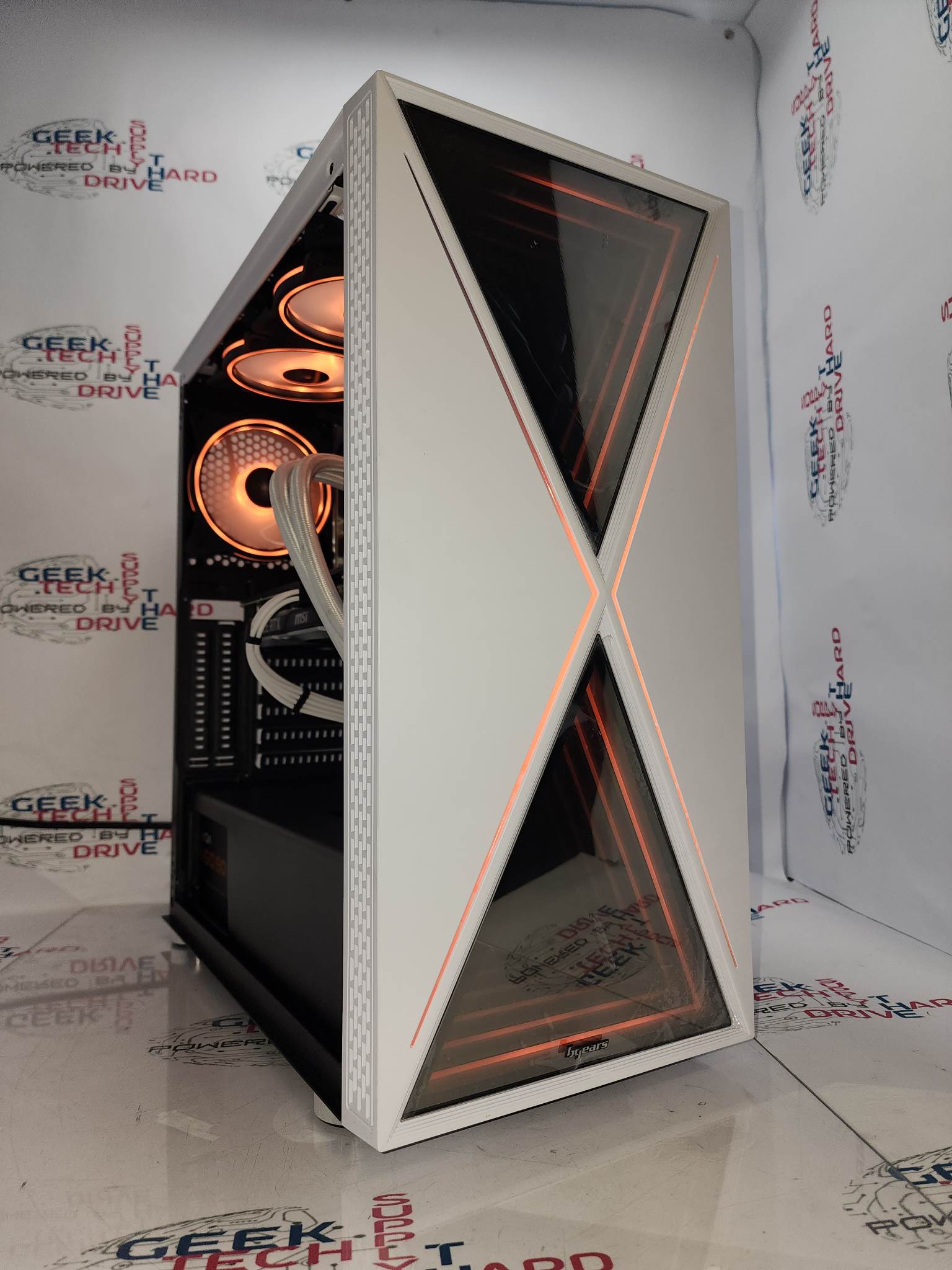 Pinnacle Gaming Desktop PC - Intel Core i7, NVIDIA RTX 4060 Ti, 500GB/1TB/2TB SSD, 16GB/32GB DDR5 RAM, Water Cooling, Black/White Case - Ultimate Gaming & Streaming Computer for Esports & 4K Gaming