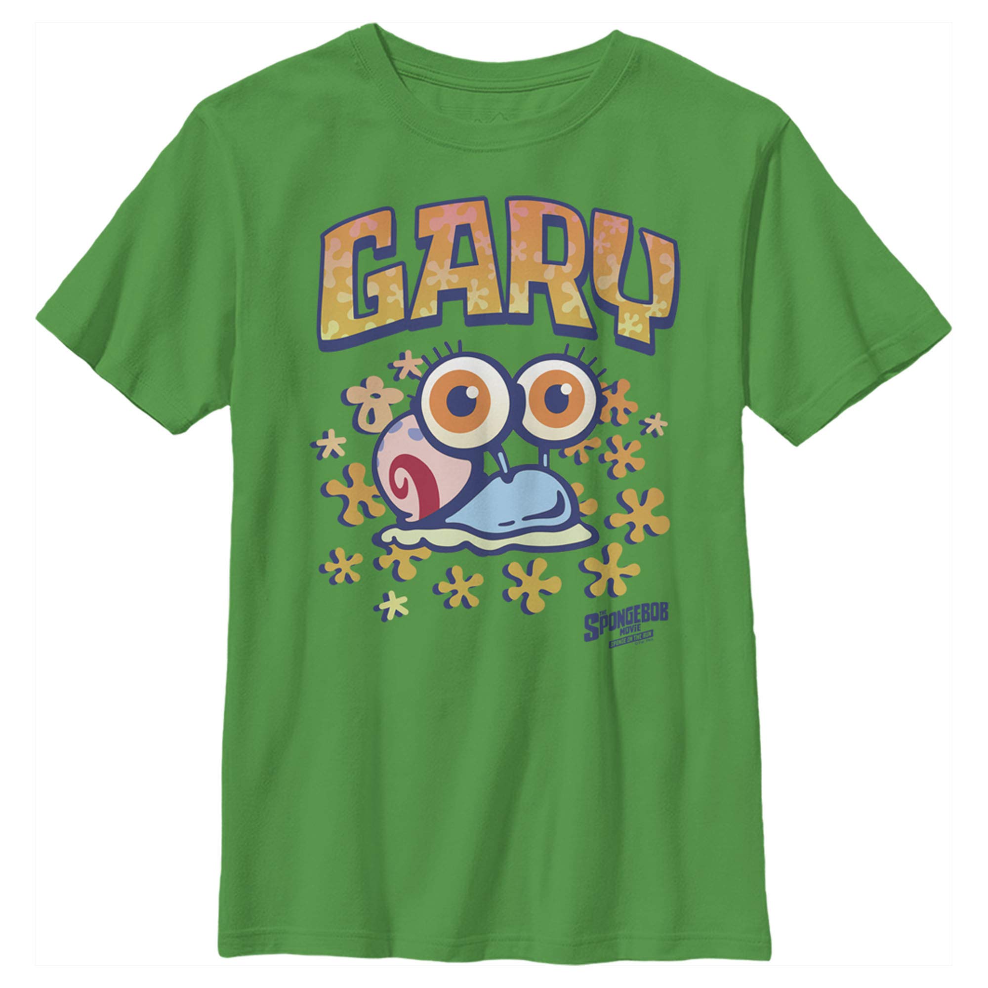 Spongebob Squarepants Gary The Snail Boys' T-Shirt | Cute Cartoon Character Graphic Tee for Kids | Perfect for Birthday Gifts & Casual Wear