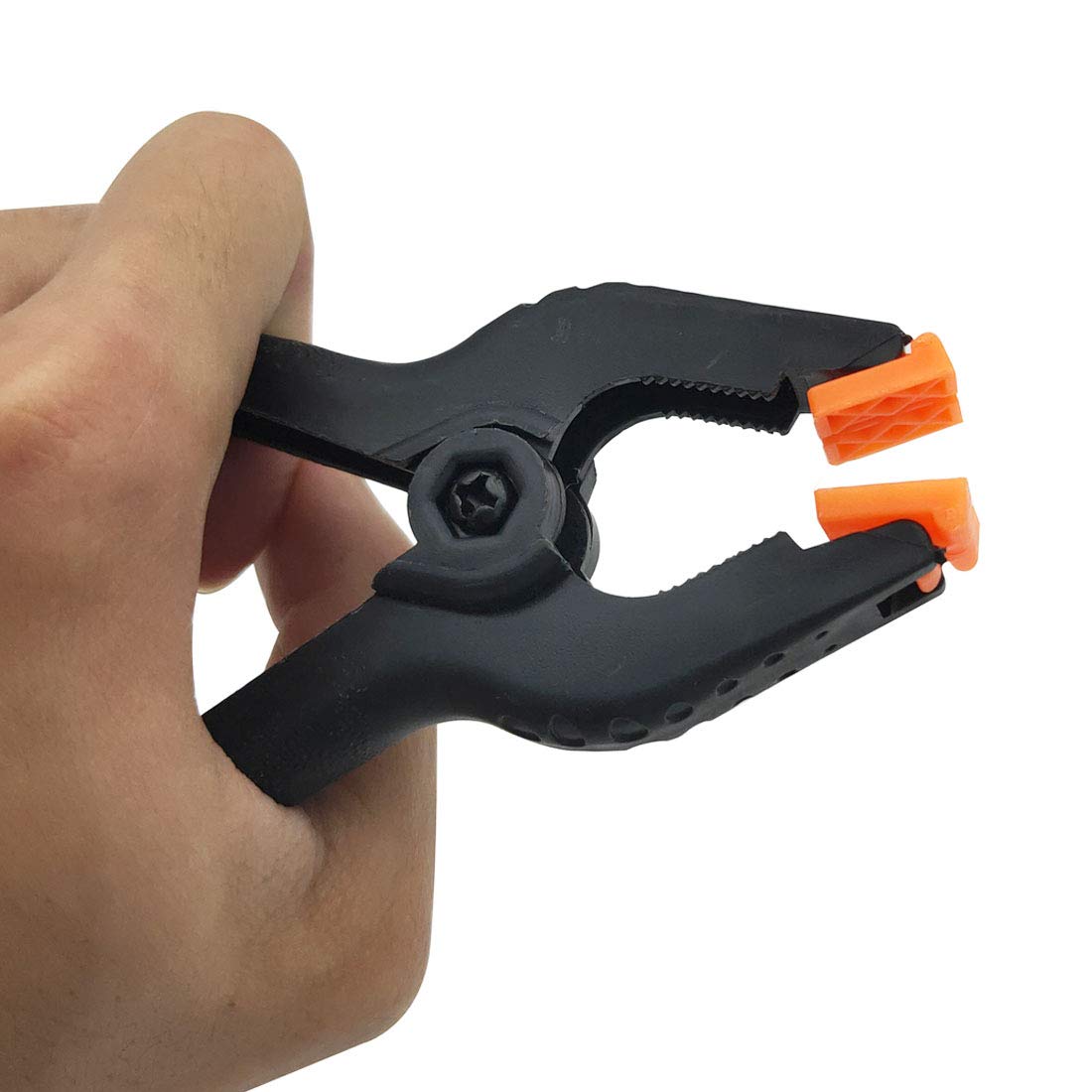 Heavy Duty 3.75 Inch Plastic Spring Clamps - 10 Pack Woodworking Clips, Photography Backdrop Stand Clamps for DIY Projects, Crafting, and Home Improvement