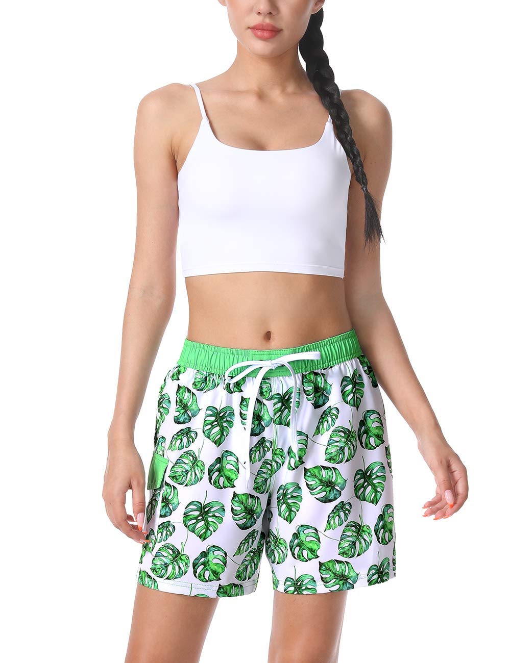 Unitop Women's Quick Dry Bathing Boardshorts Swim Shorts with Lining - UPF 50+ Sun Protection for Swimming, Surfing & Beach Activities | Ideal for Poolside Lounging, Water Sports & Summer Vacations