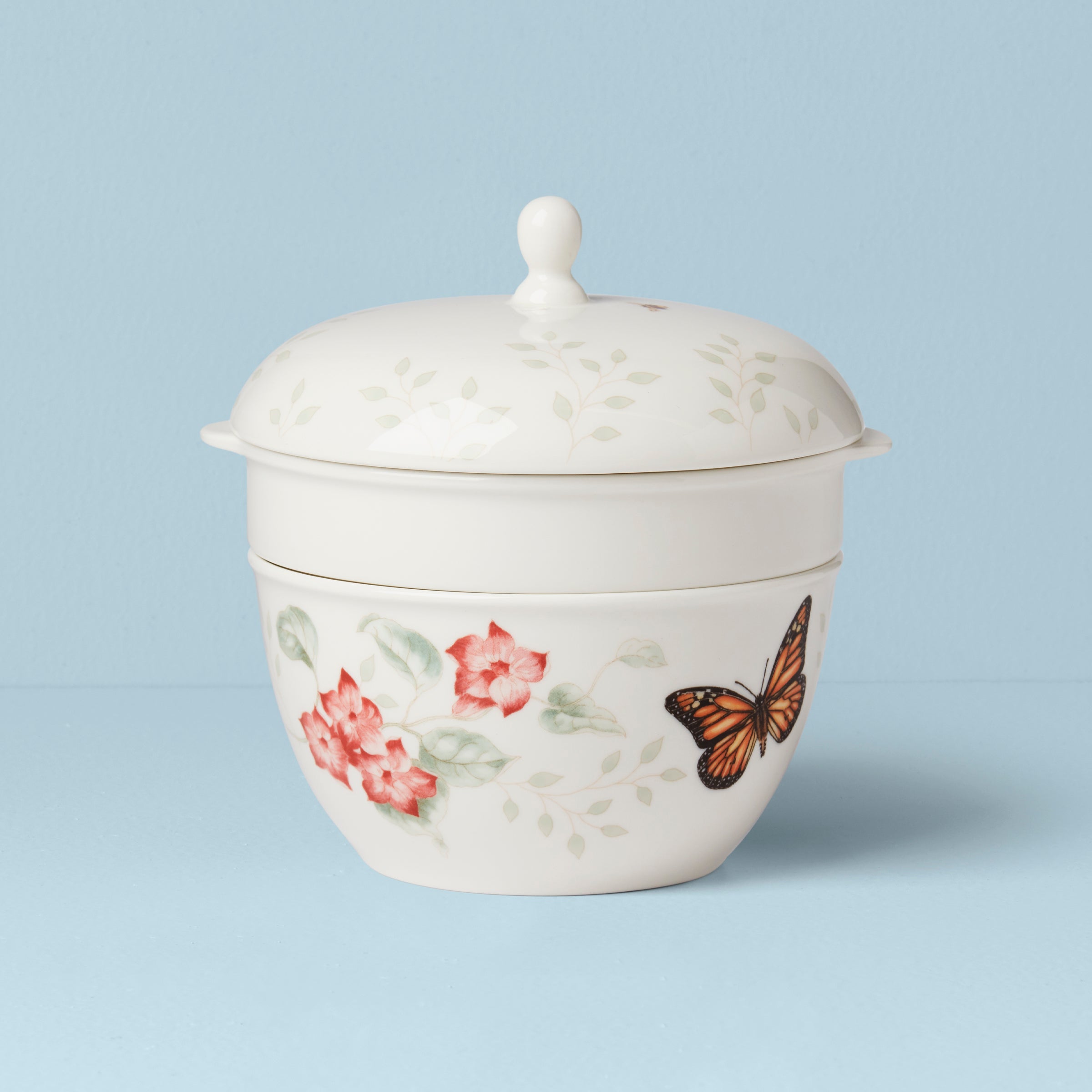 Butterfly Meadow 3-Piece Stackable Bowl Set - Colorful Nesting Bowls for Serving, Mixing & Food Storage - Perfect for Kitchen, Dining & Party Use
