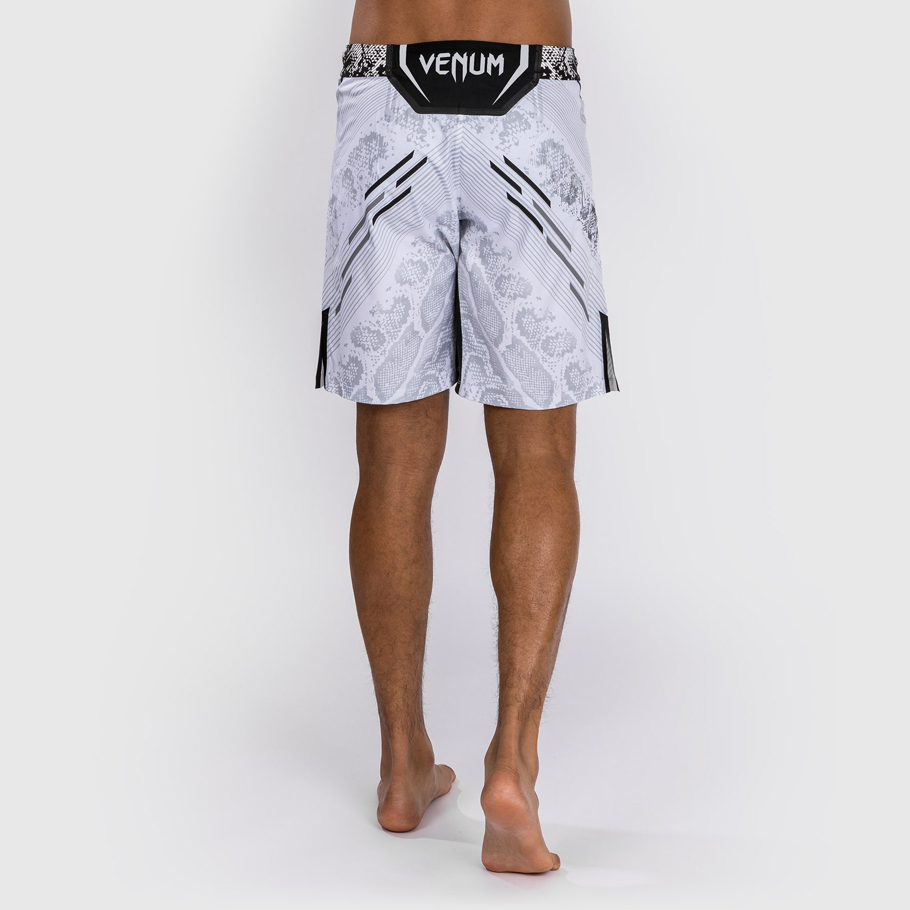 Venum UFC Adrenaline Authentic Fight Shorts for Men - Personalized MMA Training & Competition Gear - Long Fit White - Perfect for UFC Training, MMA Sparring & Fight Nights