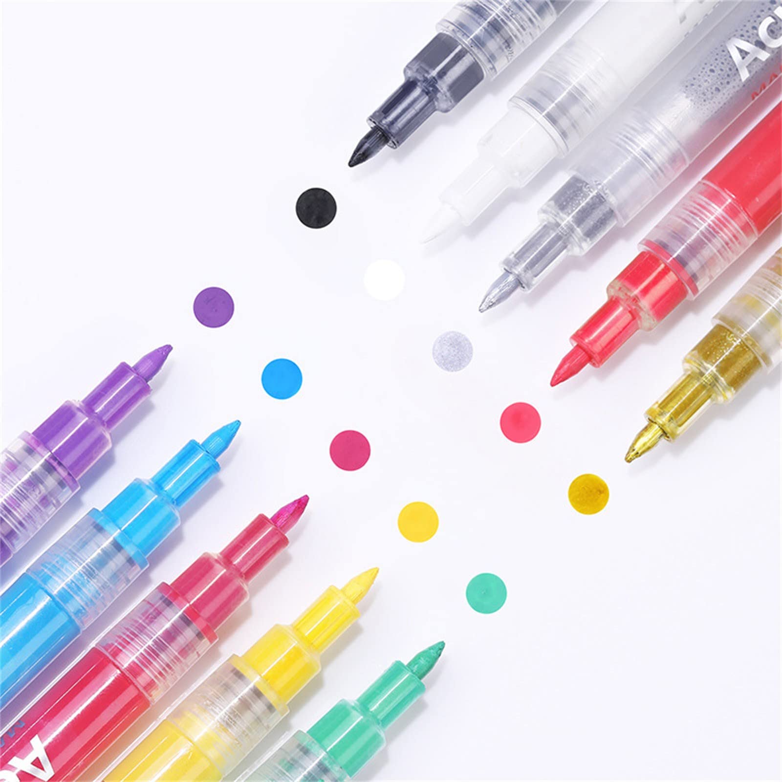 16Pcs 3D Waterproof Nail Art Pen Set - Quick Dry Nail Polish Graffiti Pens for DIY Abstract Lines & Designs, Portable Nail Painting Equipment (16 Colors, 2.5ml) - Perfect for Salon, Home Manicure & Nail Art Enthusiasts