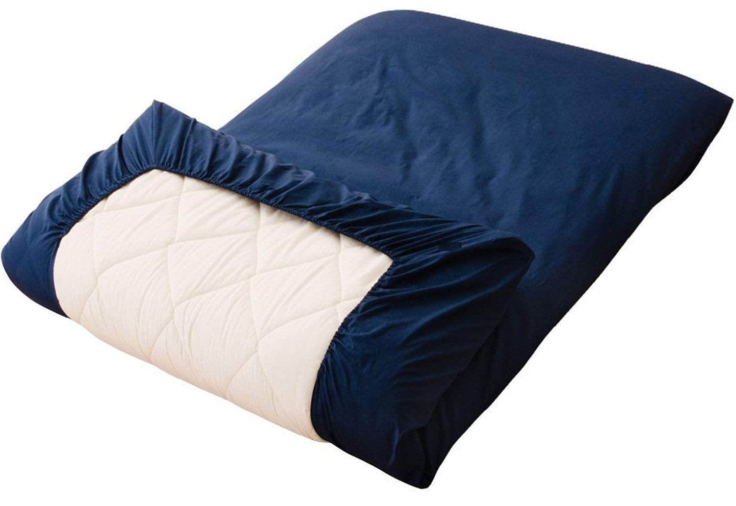 Premium 100% Cotton Fitted Sheet for Traditional Floor Futon Mattress - Semi Double Size 47