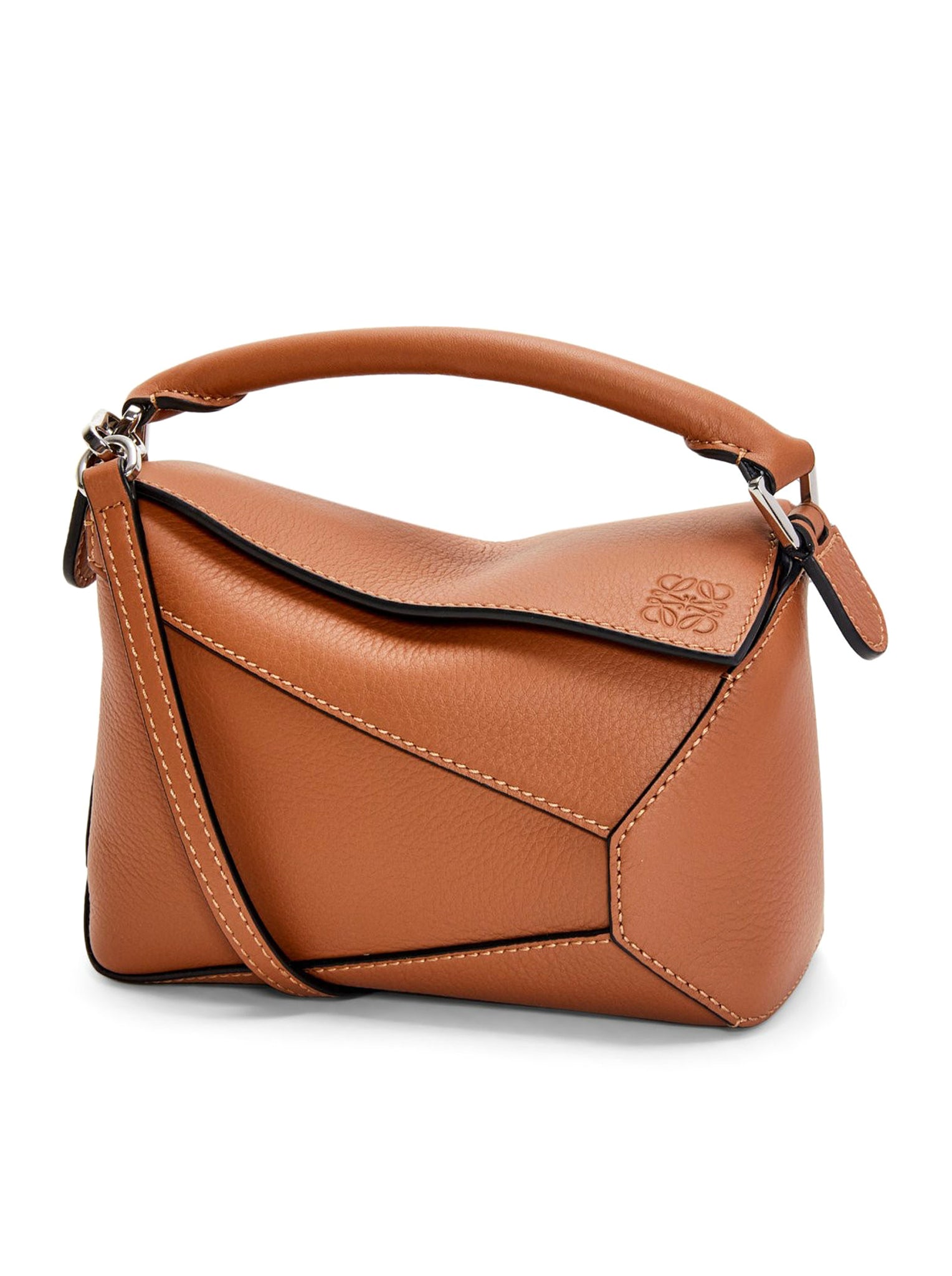 Classic Mini Puzzle Bag in Calfskin Leather - Stylish Crossbody Handbag for Women, Perfect for Everyday Use, Travel & Date Night