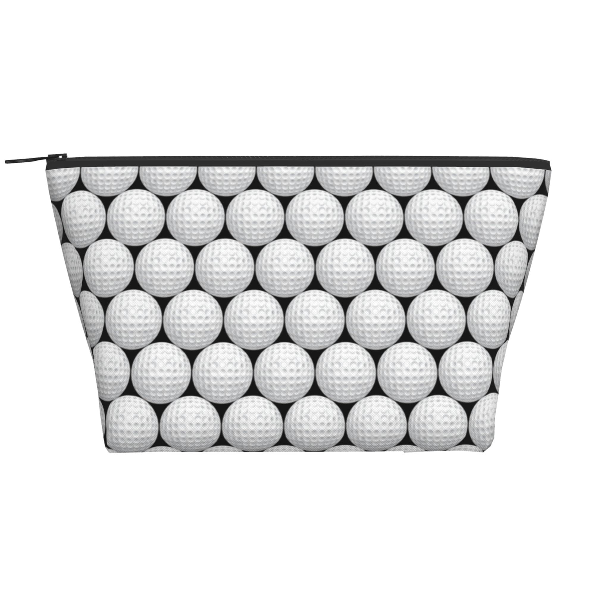 Waterproof Zippered Golf Ball Pouch & Cosmetic Makeup Bag - Durable Oxford Cloth Travel Organizer for Men & Women - Perfect for Golf Accessories, Toiletries, Pencils & Daily Storage (Ideal for Travel, Sports & Office Use)
